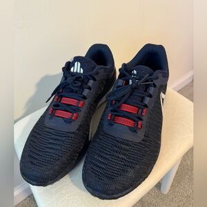 Reebok Navy Blue and Red Sneakers